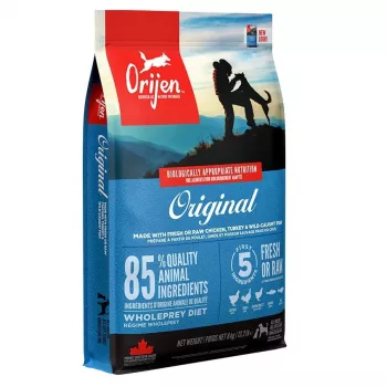 Orijen Original 6 kg Pieaugušo Suņu Barība ar Vistu, Zivīm un Tītaru