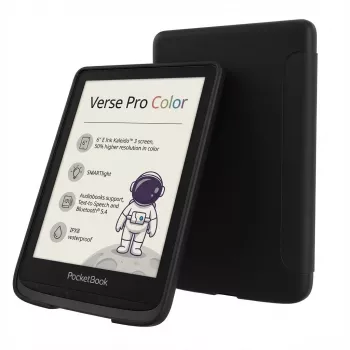 E-grāmatu lasītājs Pocketbook Verse Pro Color 6 collas ar aizsargvāku