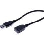 USB kabelis Tecline 532459 USB 3.2 Gen 1 0,5m melns