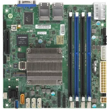 SUPERMICRO A2SDi-4C-HLN4F - Mātesplate - Mini-ITX - Intel Atom C3558 - USB 3.0 - 4 x Gigabit LAN - Iebūvēta grafika - BULK