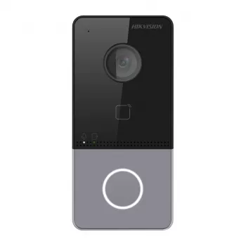 Hikvision DS-KV6113-WPE1(C) video durvju zvans 2 MP Melns, Pelēks