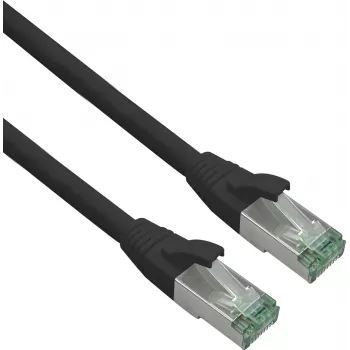 Helos 363739 Cat.6a Superflex savienojuma kabelis, Cat.7 izejas kabelis, RJ-45, 20 m, melns