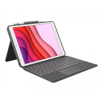 Klaviatūras maciņš Logitech Combo Touch QWERTZ vācu Smart Connector grafīts