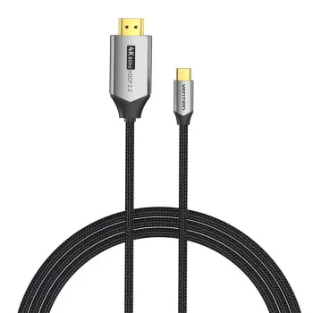 Vention CRBBH USB-C uz HDMI kabelis — 2 m, 4K@60Hz, melns