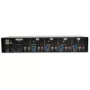 Eaton Tripp Lite 4 portu DisplayPort KVM slēdzis ar audio kabeļiem un USB 3.0 SuperSpeed centrmezglu (B004-DPUA4-K)