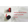 Bezvadu austiņas V.Silencer Ture True Wireless Earbuds melns/sarkans