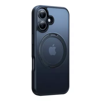 Aizsargmaciņa Torras Ostand Pro iPhone 16 Plus — Melna, plāna un viegla