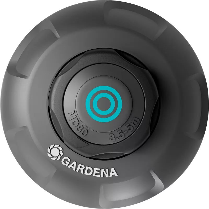 Pop-up sprinkleris MD80 melns pelēks, izsmidzināšanas attālums 3,5–5 metri
