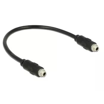 Audio pagarinājuma kabelis 3.5 mm DeLOCK 85115 0.25 m Melns