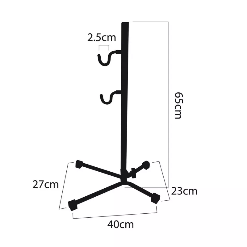 Velosipēdu remonta statīvs MACLEAN MC-434, salokāms, 20 kg, melns