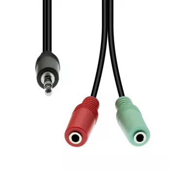 ProXtend 4-Pin uz 2×3-Pin M-F M42XM3F-003 sadalītājkabelis, 1 m, melns
