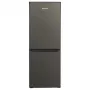 Ledusskapis ar saldētavu MPM MPM-215-KB-39/E — 215 L, apakšējā saldētava, tumšais inox, atgriezeniskas durvis, LED apgaismojums