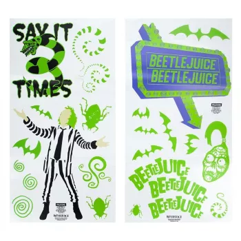 Sienas uzlīmes Paladone Beetlejuice dizains PP13439BJ – Dekoratīvu uzlīmju komplekts