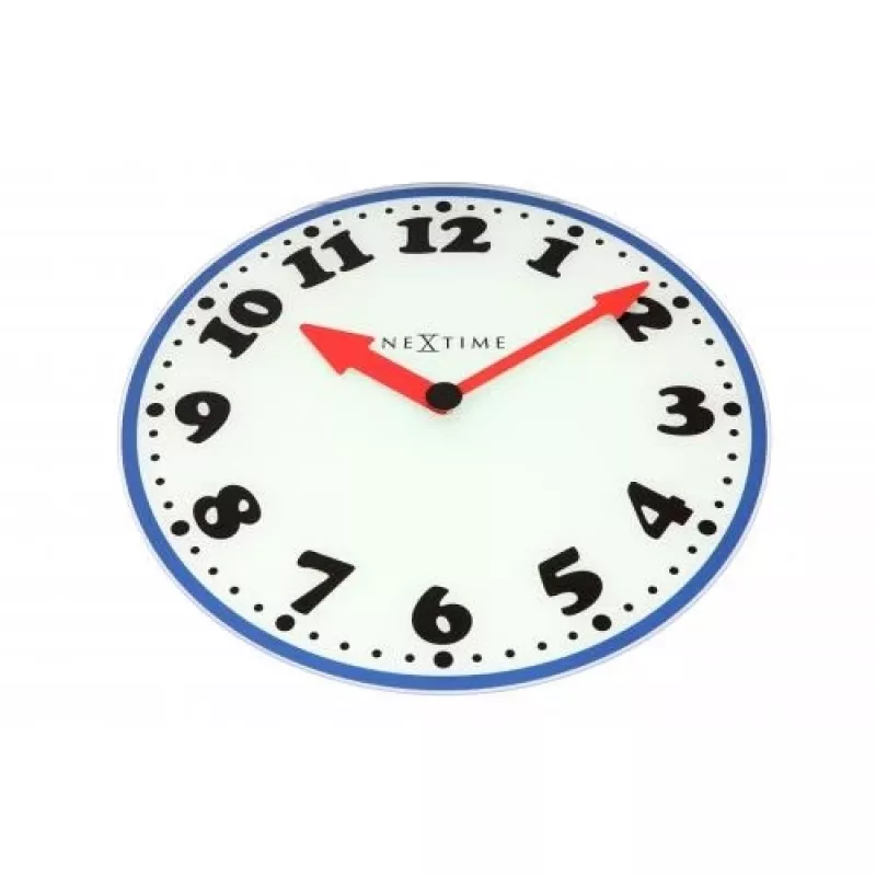 NeXtime sienas pulkstenis 8151 Boy, Ø43 cm, Balts/Zils/Melns/Sarkans