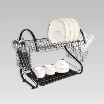Brīvi stāvošs trauku žāvētājs Maestro MR-1025, metāla, melns, platums 430 mm