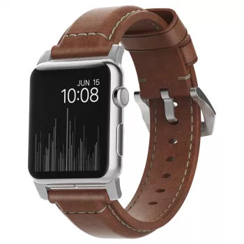 Nomad NM1A4RST00 – Siksniņa viedpulkstenim – brūna – Apple – Apple Watch Sport – Apple Watch – Apple Watch Edition – āda