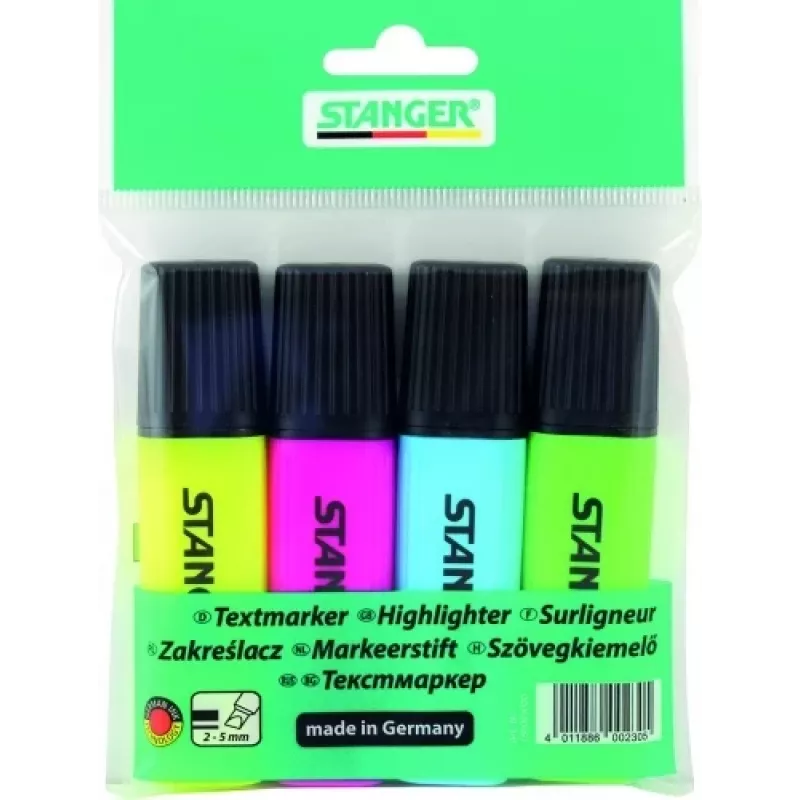 STANGER marķieru komplekts, 1–5 mm, 4 gab. 180009000