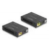 HDMI pagarinātājs DELOCK 65955 — raidītājs un uztvērējs, Cat6/Cat6a, līdz 3840×2160, vadu, Micro-USB B barošana