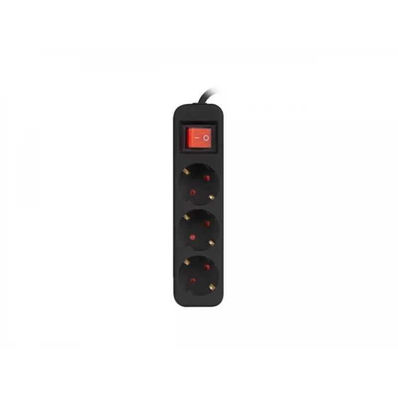 Pagarinātājs Lanberg PS1-03F-0150-BK 1.5m 3 Kontaktligzdas Telpām Melns