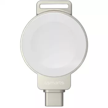 Bezvadu lādētājs 4smarts 541476 Apple Watch — sudraba