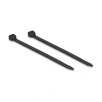 DELOCK RJ45 spraudnis ar skavas fiksatoru 2 polu +/- bezinstrumentu, kombinēts barošanas savienotājs, vīrišķais, melns/nerūsējošais tērauds