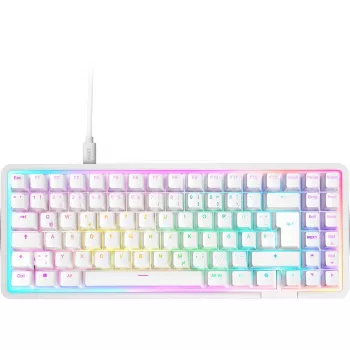 Spēļu tastatūra NZXT KB-101NW-DE Function Elite MiniTKL, balta, vācu izkārtojums