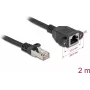 DeLOCK 90776 Tīkla kabelis 2m Cat6a S/FTP RJ-45 Melns