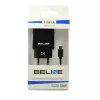 Ceļojumu lādētājs Beline Beli0011 — 2× USB porti, microUSB kabelis, 2A izvade, melns