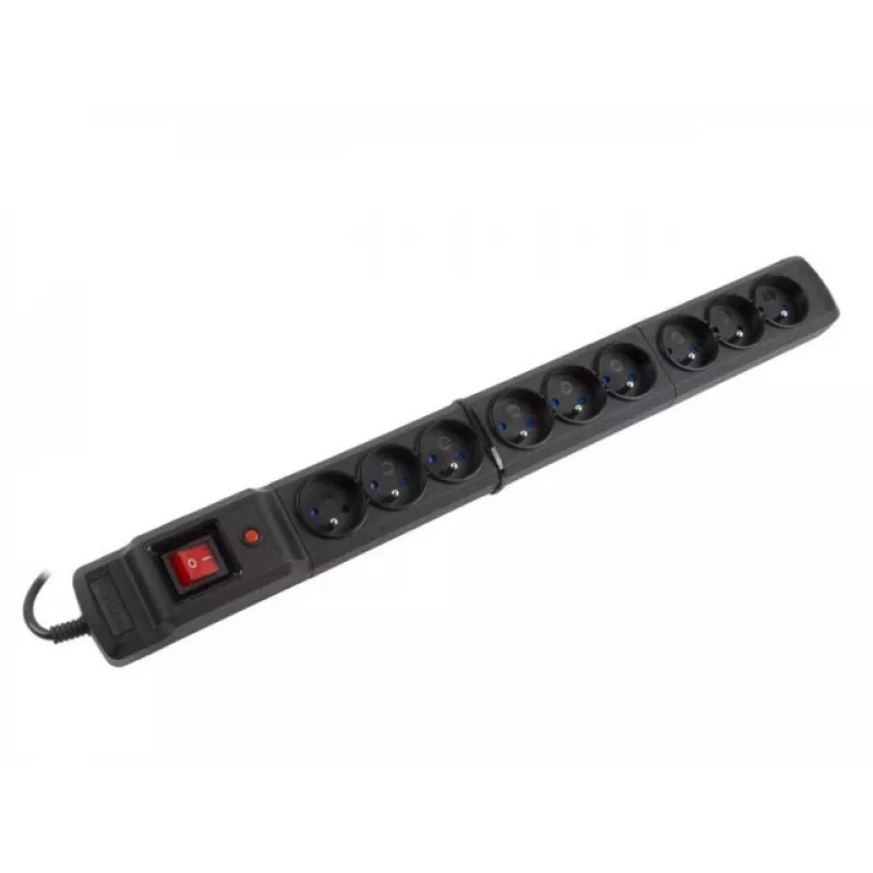 Pārsprieguma aizsargs Armac M9/15/CZ Melns 9 AC kontaktligzdas 250V 1.5m