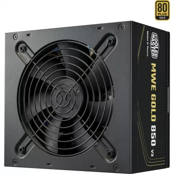 Cooler Master MWE Gold 850 V3 barošanas bloks 850W 80+ Gold nemodulārs ATX 3.1 ventilators 120mm garantija 5 gadi