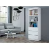 Topeshop RS-60 OLIMP BIEL biroja grāmatu skapis
