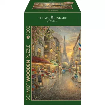 Holzpuzzle Thomas Kinkade Studios: Malerisches Paris (1000 gab.)