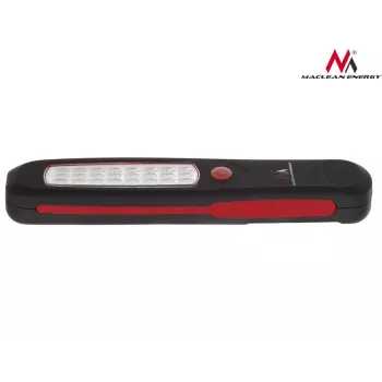 Darbnīcas lampa MACLEAN MCE03 — 24 LED, magnētiska pamatne un āķis, bateriju darbināma (3×AAA)