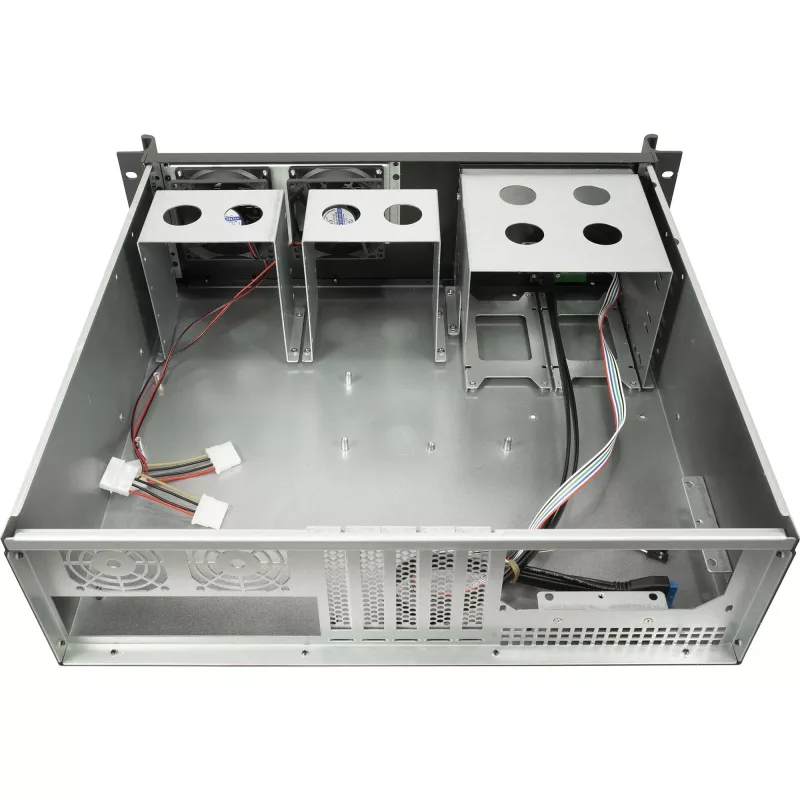 Servera korpuss Inter-Tech 3U-K-340L Melns ATX 60mm Ventilatori
