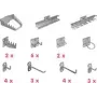 Instrumentu turētāju komplekts Aerotec 20142038, izmēri 190×200×75 mm