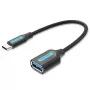 Vention USB 3.1 (Gen 1) C vīriešu uz A sieviešu OTG kabelis 0.15m Melns PVC