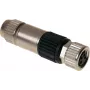 Harting 21 02 151 2405 Vadu savienotājs M8-S Melns - Niķelēts