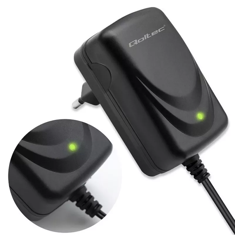 Bateriju lādētājs QOLTEC Charger AGM GEL STD 6V 1A 6V svina-skābes, AGM un GEL akumulatoriem