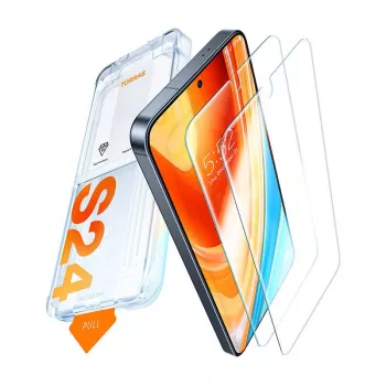 Rūdīta stikla aizsargplēve Torras Samsung S24+ — 9H cietība, pret skrāpējumiem