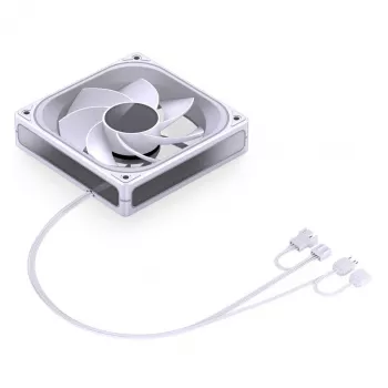 Dzesēšanas ventilators Jonsbo ZA-120 Reverse Blade PWM ARGB 120mm Balts