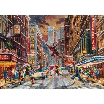 Thomas Kinkade Studios: Marvel - Deadpool, Snow Day, Puzle 1000 Gabali