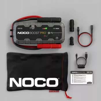 NOCO GB150 Boost 12V 3000A iedarbināšanas ierīce ar iebūvētu 12V/USB akumulatoru