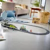 LEGO 60337 City Express Pasažieru Vilciens Ar Tālvadību, Darba Lukturiem, 2 Vagoniem Un 24 Sliedes Gabaliem