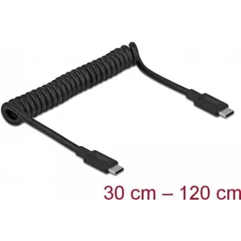 USB kabelis DeLOCK 85350 USB 3.2 Gen 2 1.2m USB C Melns