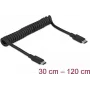 USB kabelis DeLOCK 85350 USB 3.2 Gen 2 1.2m USB C Melns
