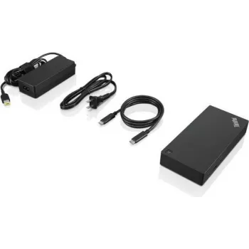 Lenovo 03X7609 klēpjdatora dokstacija / portu paplašinātājs Vadu USB 3.2 Gen 2 (3.1 Gen 2) Type-A Melna