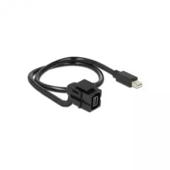 Mini DisplayPort kabelis DeLOCK 86374 0.5 m Melns