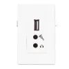 Garbot BN4900-USB A+2XJ modulis USB 2.0 + 2x Mini Jack, balts, 20 cm