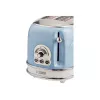 Ariete 155 Design 2 Slots Toaster ar Sviestmaižu Turētājiem, 6 Grauzdēšanas Līmeņi, 810 W, Nerūsējošā Tērauda Korpuss, Noņemama Drupaču Paplāte, Pasteļzils