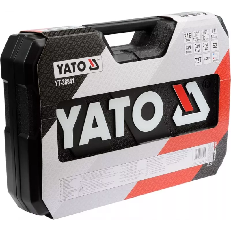 YATO YT-38841 1/4 inch, 3/8 inch, 1/2 inch uzgriežņu atslēgu komplekts